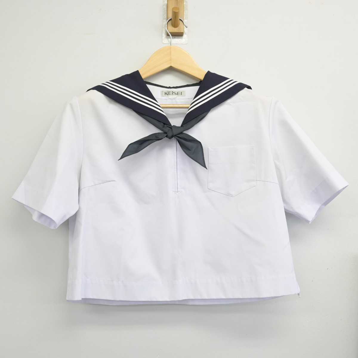 【中古】茨城県 水戸第三高等学校 女子制服 3点 (セーラー服・スカート) sf050506