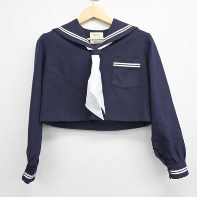 【中古】広島県 栗原中学校 女子制服 3点 (セーラー服・スカート) sf050508