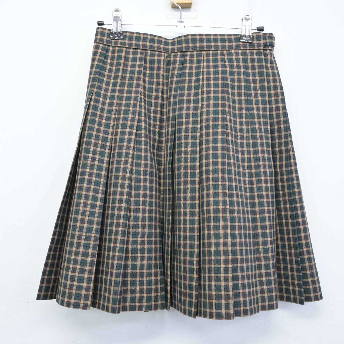 【中古】福島県 磐城第一高等学校 女子制服 3点 (ベスト・シャツ・スカート) sf050520