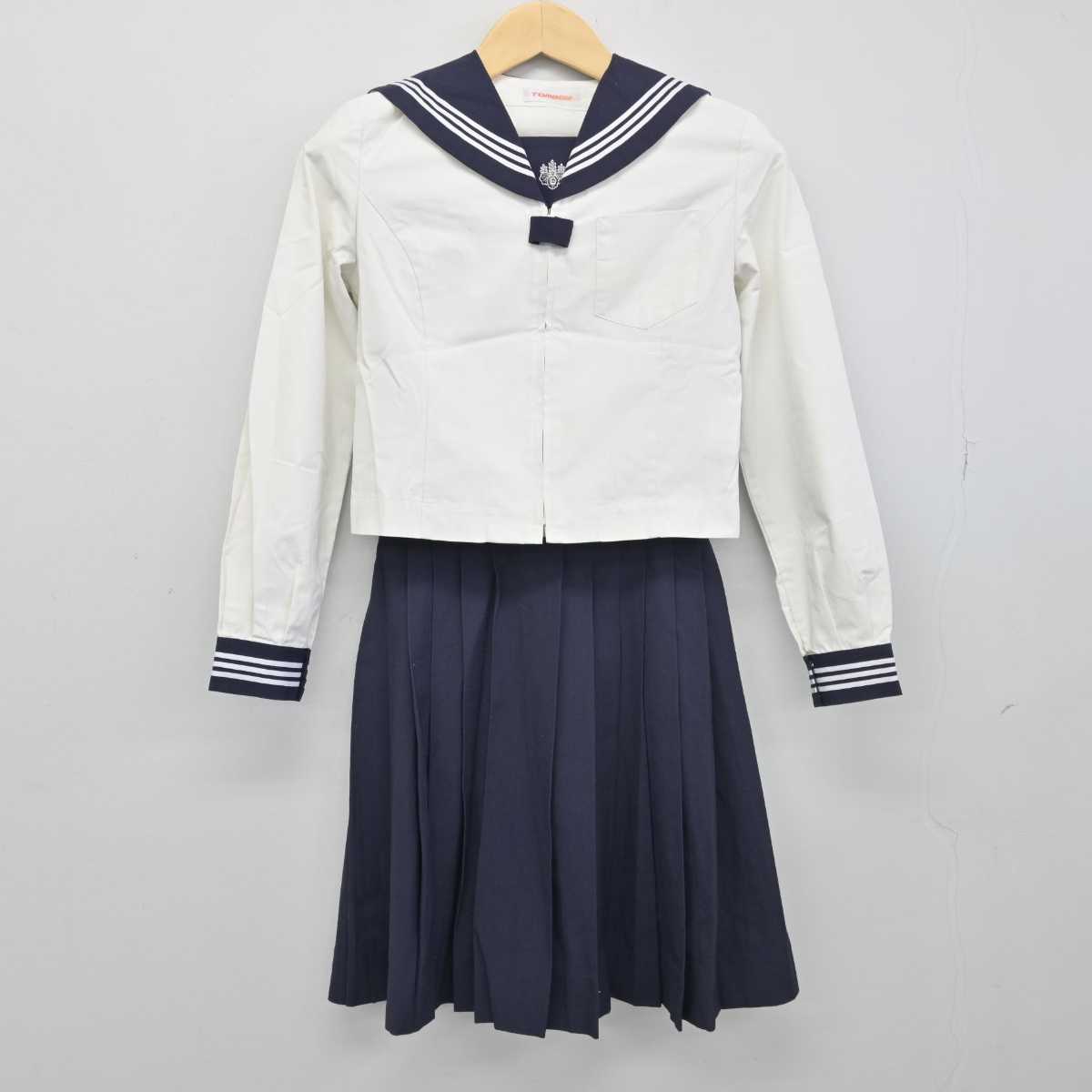 【中古】東京都 目白研心中学校・高等学校 女子制服 3点 (セーラー服・スカート) sf050523