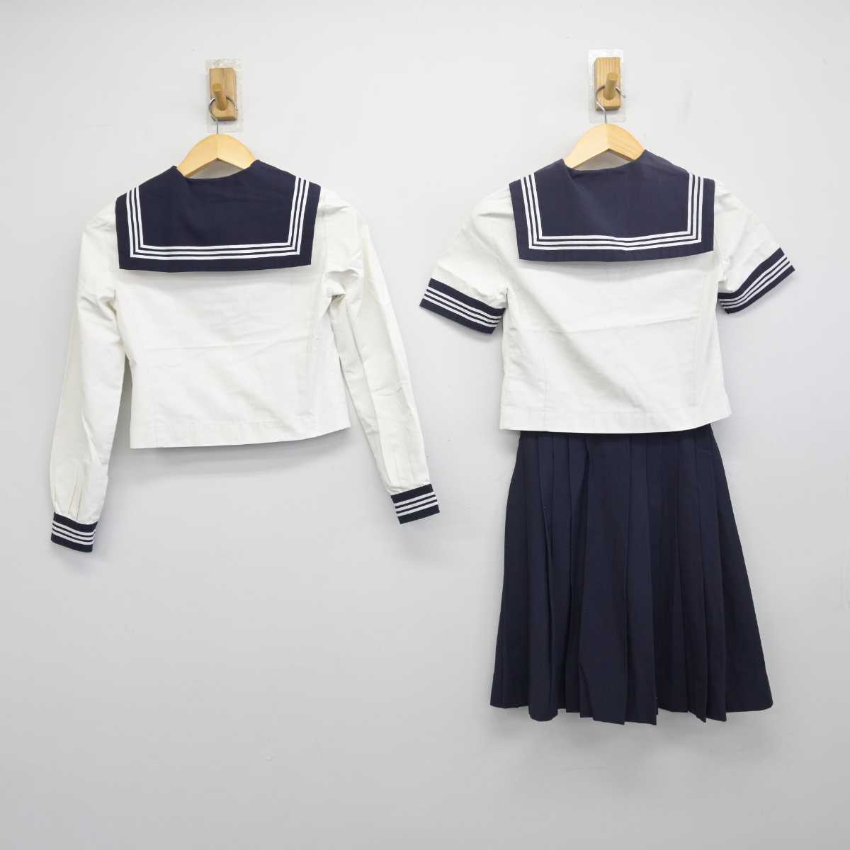 【中古】東京都 目白研心中学校・高等学校 女子制服 3点 (セーラー服・スカート) sf050523