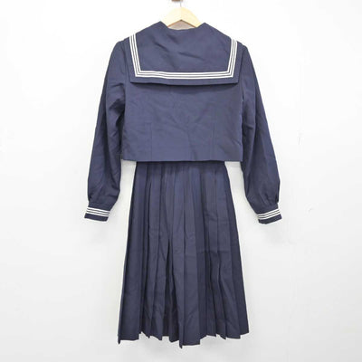 【中古】埼玉県 栗橋東中学校 女子制服 3点 (セーラー服・スカート) sf050532