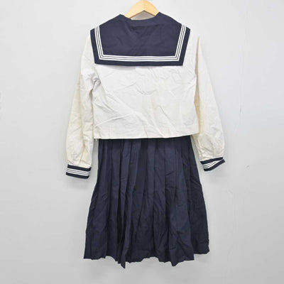 【中古】埼玉県 栗橋東中学校 女子制服 3点 (セーラー服・スカート) sf050533