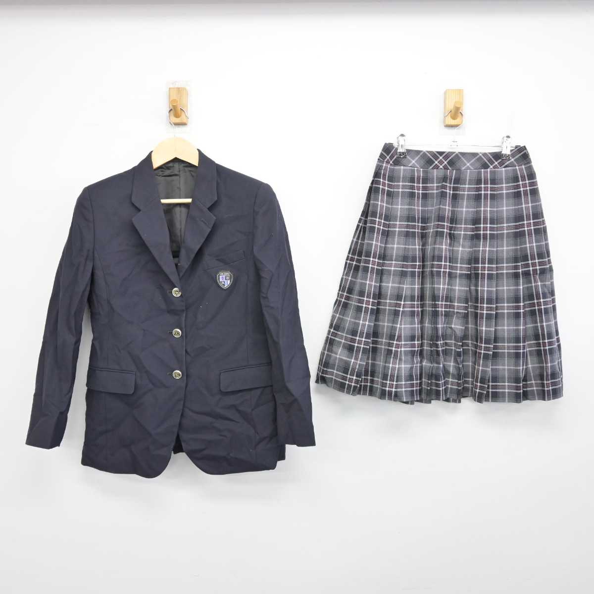 【中古】埼玉県 栗橋北彩高等学校 女子制服 2点 (ブレザー・スカート) sf050536