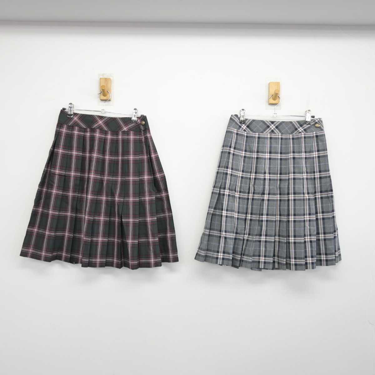 【中古】埼玉県 昌平高等学校 女子制服 2点 (スカート・スカート) sf050541