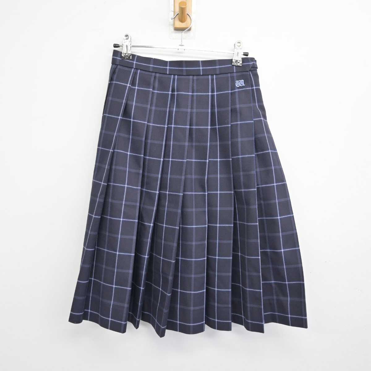 【中古】福岡県 若松商業高等学校 女子制服 4点 (ブレザー・ニット・シャツ・スカート) sf050547