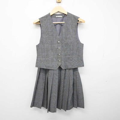 【中古】埼玉県 武南高等学校 女子制服 2点 (ベスト・スカート) sf050570