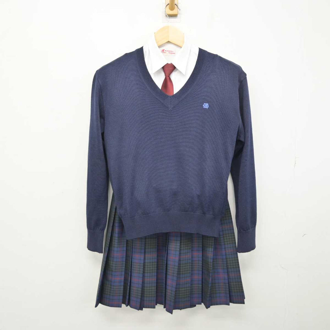 【中古】東京都 江戸川女子高等学校 女子制服 5点 (ブレザー・ニット・シャツ・スカート) sf050576 | 中古制服通販パレイド