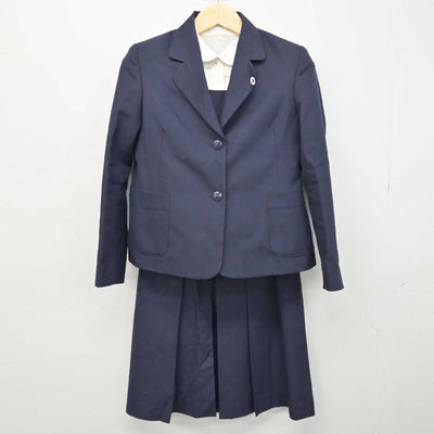 【中古】福島県 磐城桜が丘高等学校 女子制服 5点 (ブレザー・シャツ・ベスト・スカート) sf050592