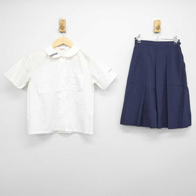 【中古】福島県 磐城桜が丘高等学校 女子制服 3点 (シャツ・スカート) sf050593