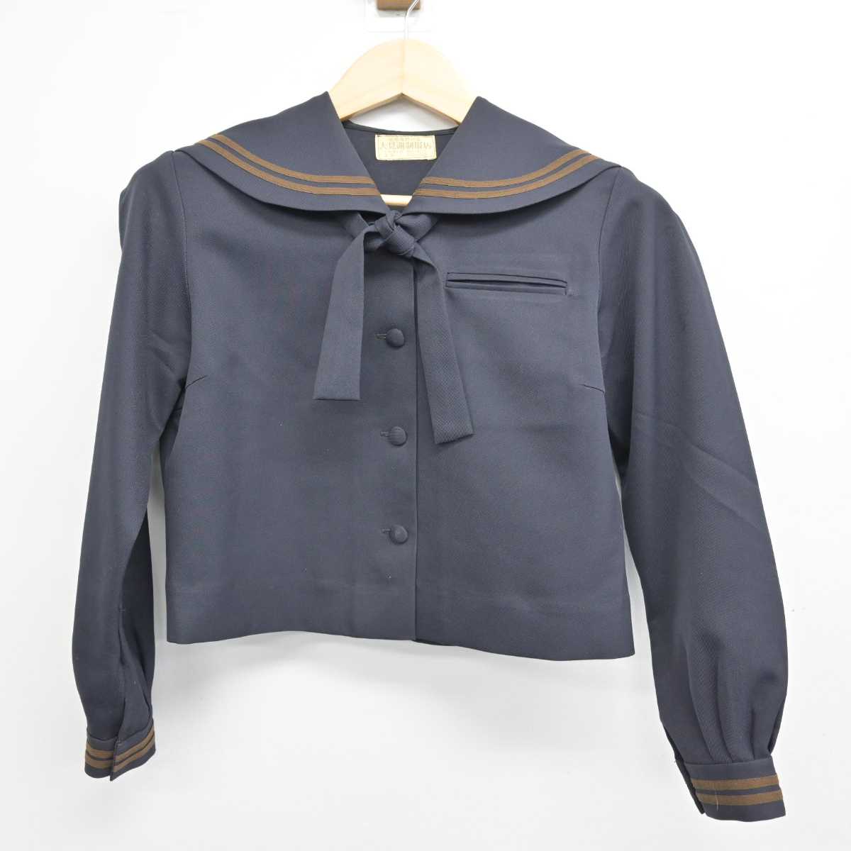 【中古】沖縄県 那覇高等学校 女子制服 3点 (セーラー服・スカート) sf050598