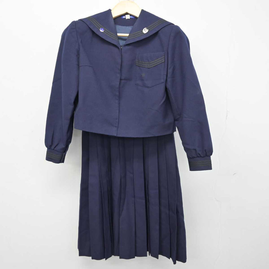 【中古】鹿児島県 甲南高等学校 女子制服 3点 (セーラー服・ジャンパースカート) sf050611