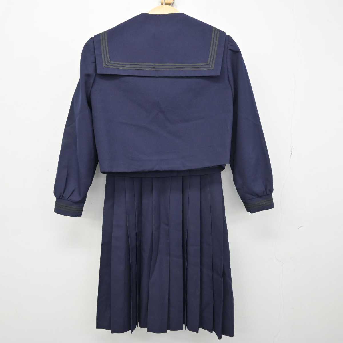 【中古】鹿児島県 甲南高等学校 女子制服 3点 (セーラー服・ジャンパースカート) sf050611