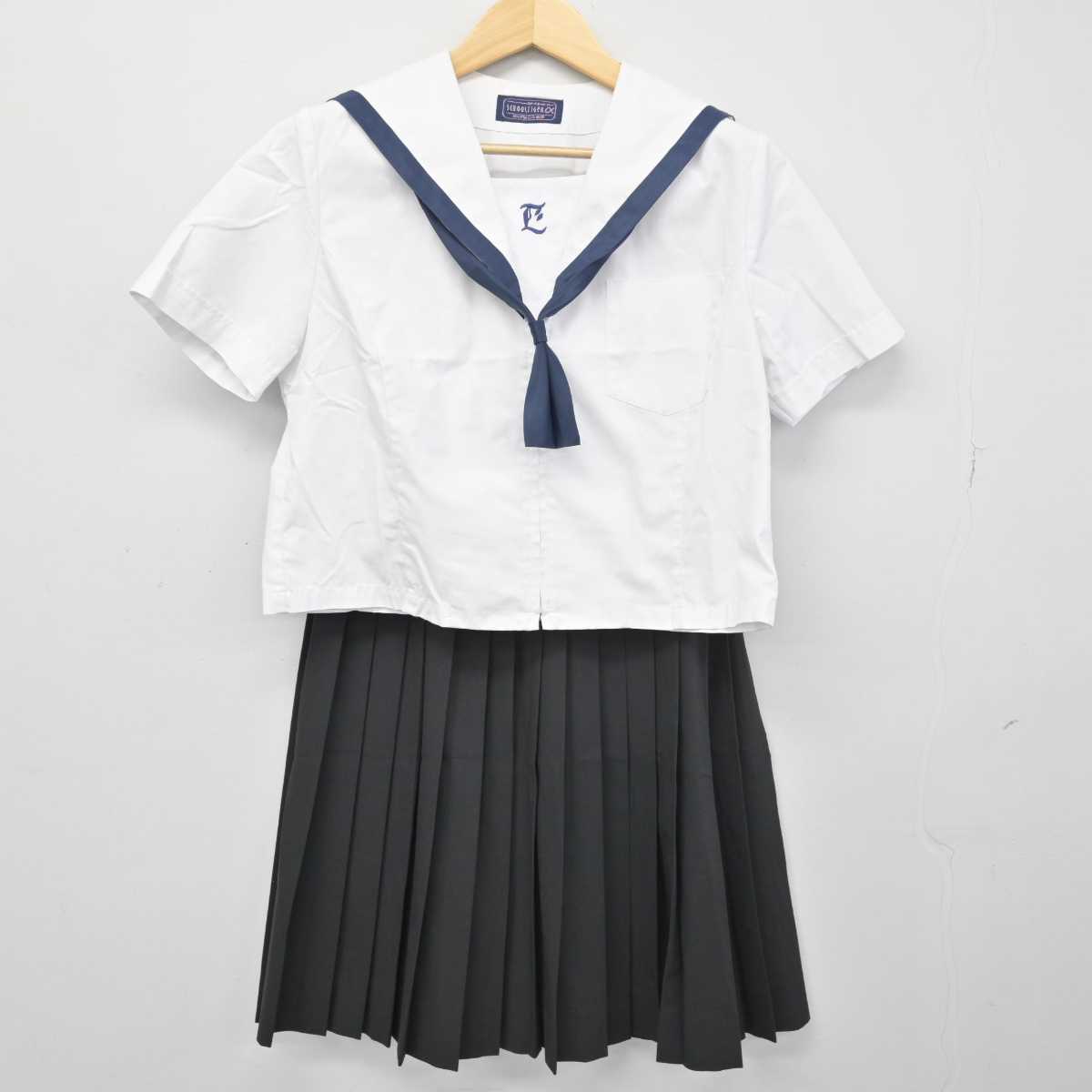 【中古】和歌山県 田辺高等学校 女子制服 4点 (セーラー服・スカート) sf050615