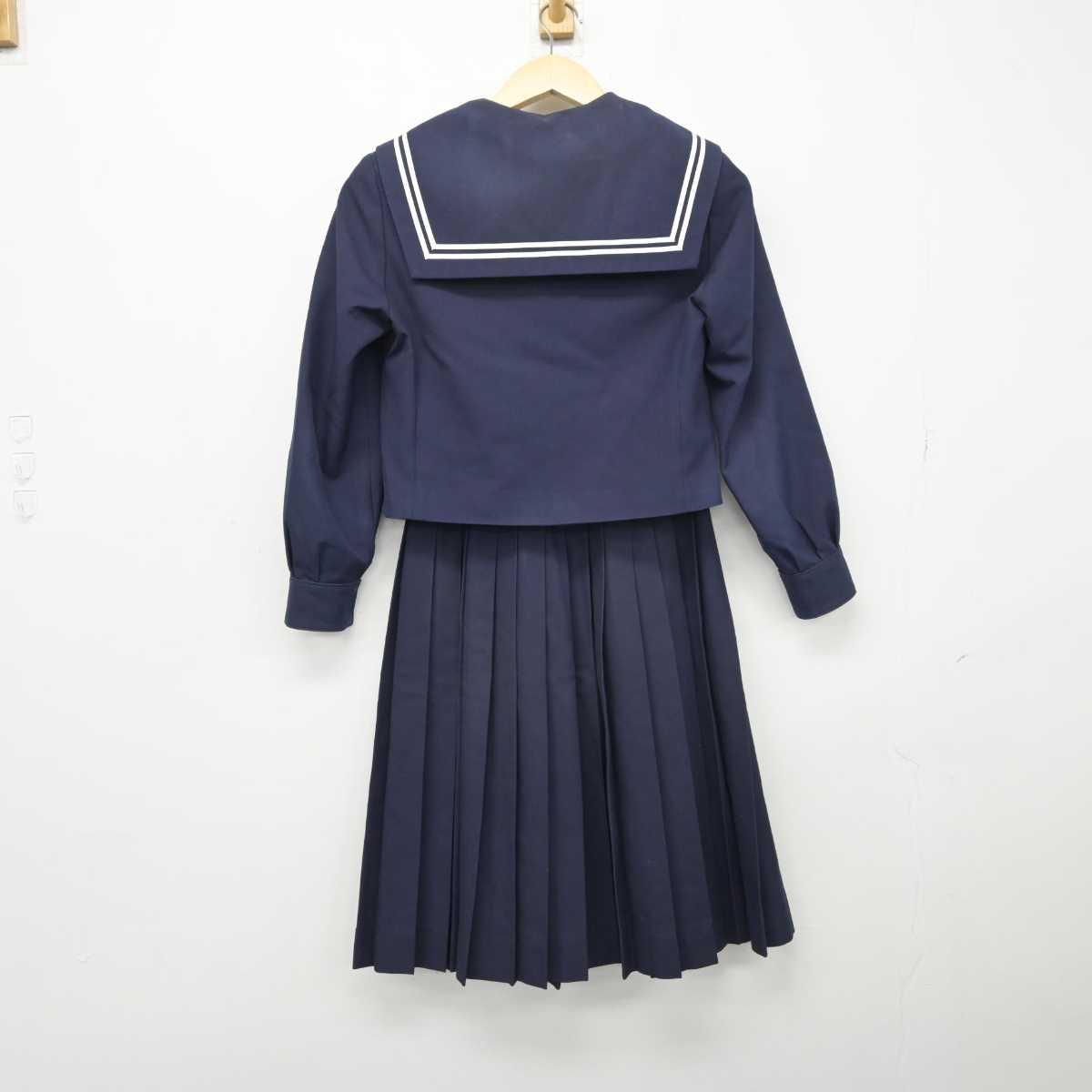 【中古】愛知県 城東中学校 女子制服 4点 (セーラー服・スカート・スカート) sf050624