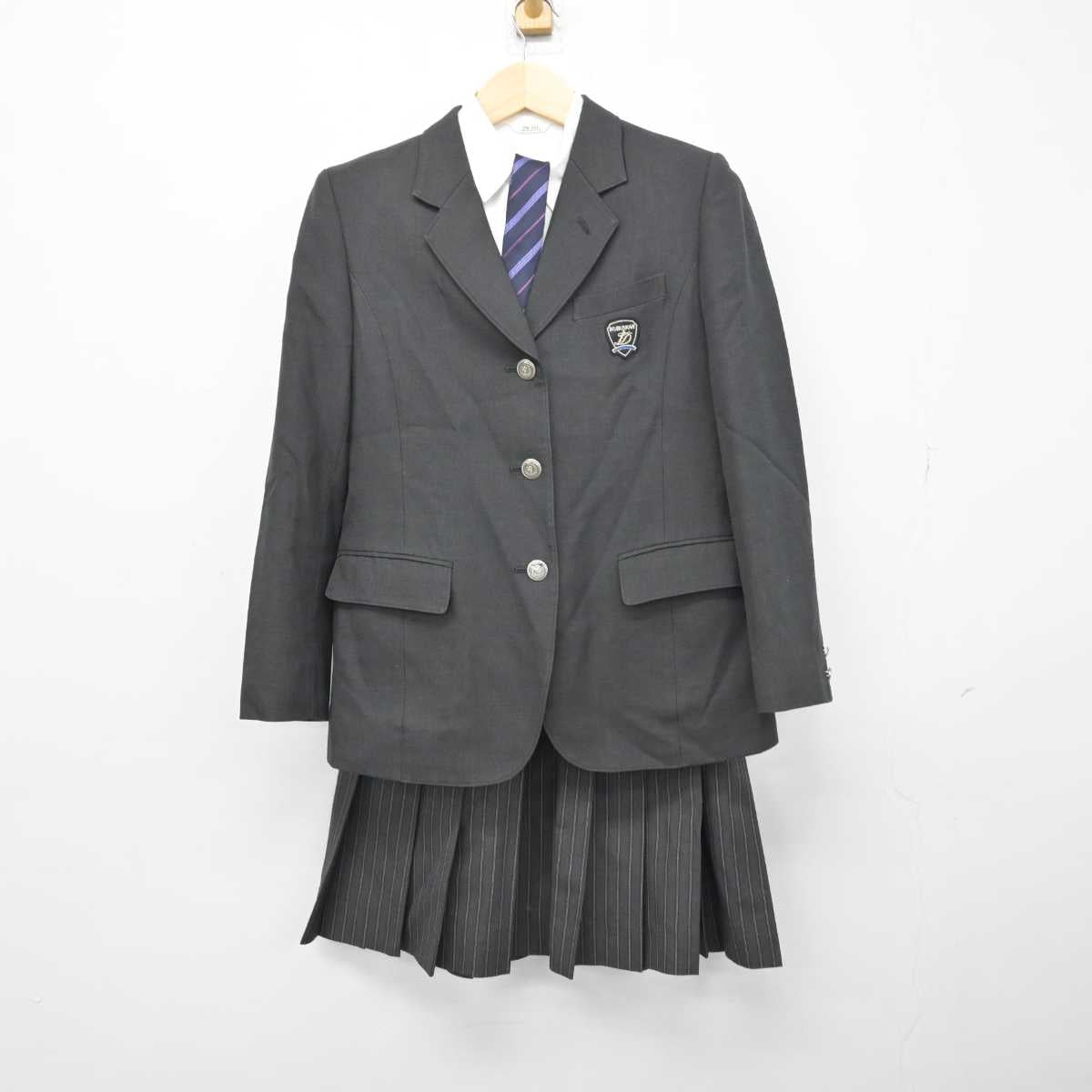 【中古】東京都 郁文館高等学校 女子制服 4点 (ブレザー・シャツ・スカート) sf050642