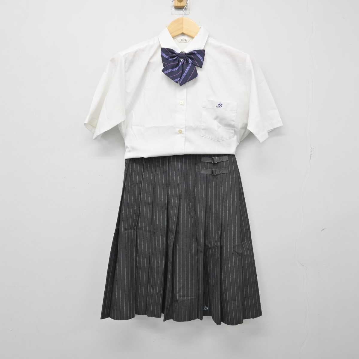 【中古】東京都 郁文館高等学校 女子制服 4点 (シャツ・スカート) sf050643