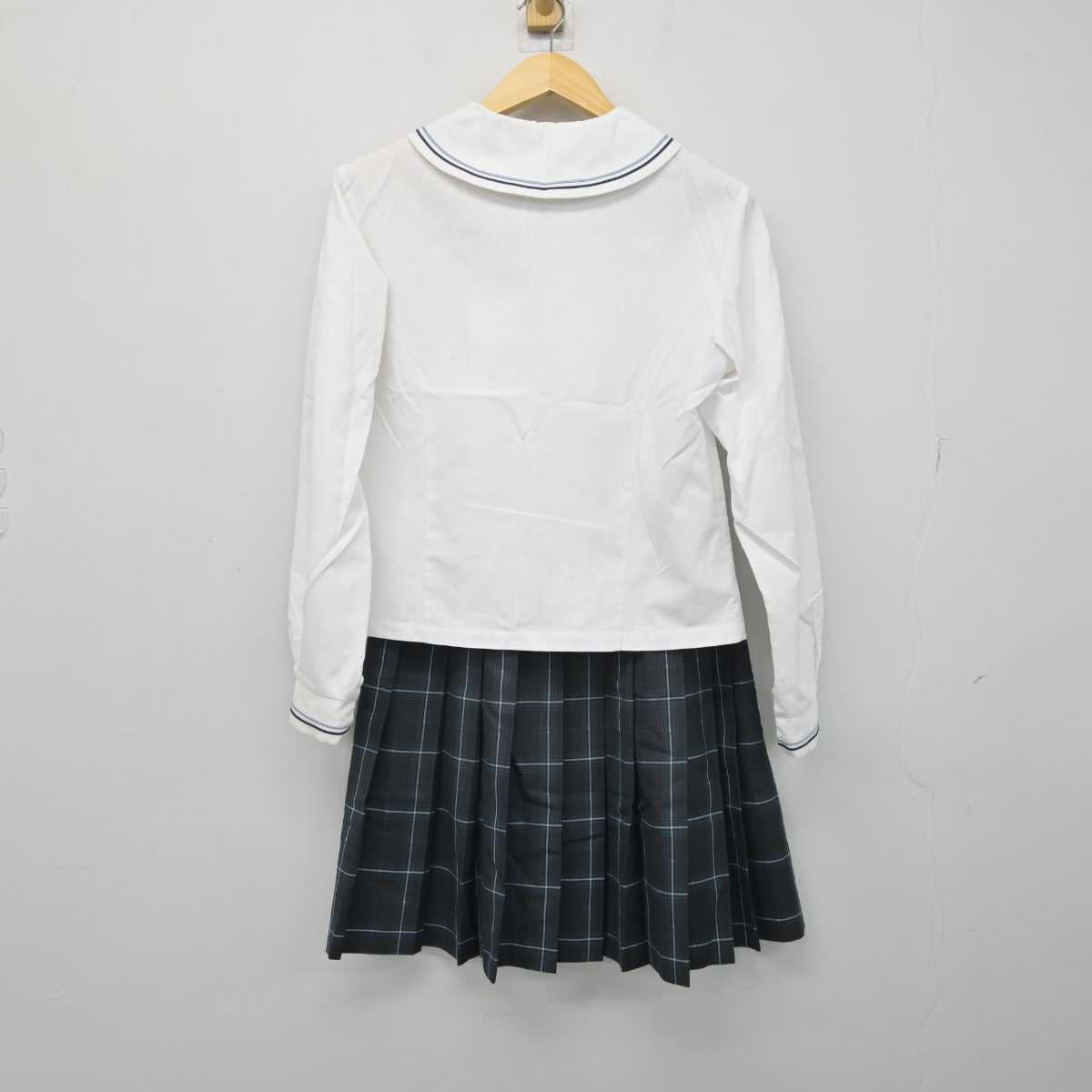 【中古】愛知県 愛知啓成高等学校 女子制服 4点 (シャツ・スカート) sf050647