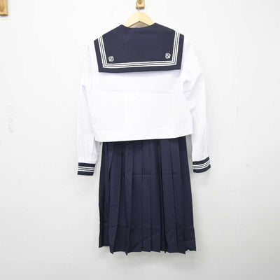 【中古】埼玉県 三郷市立栄中学校 女子制服 5点 (セーラー服・スカート) sf050653