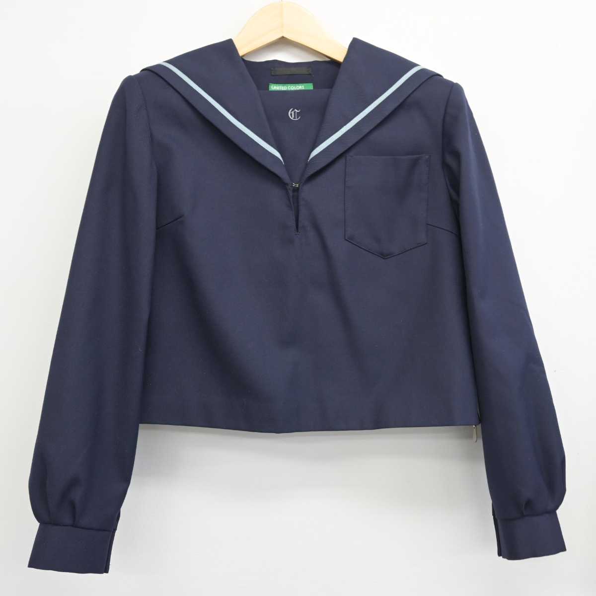 【中古】愛知県 知立高等学校 女子制服 2点 (セーラー服・スカート) sf050666