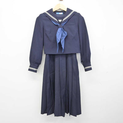 【中古】千葉県 小金南中学校 女子制服 3点 (セーラー服・ジャンパースカート) sf050675