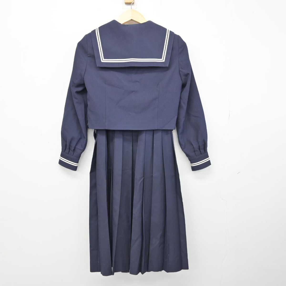 【中古】千葉県 小金南中学校 女子制服 3点 (セーラー服・ジャンパースカート) sf050675