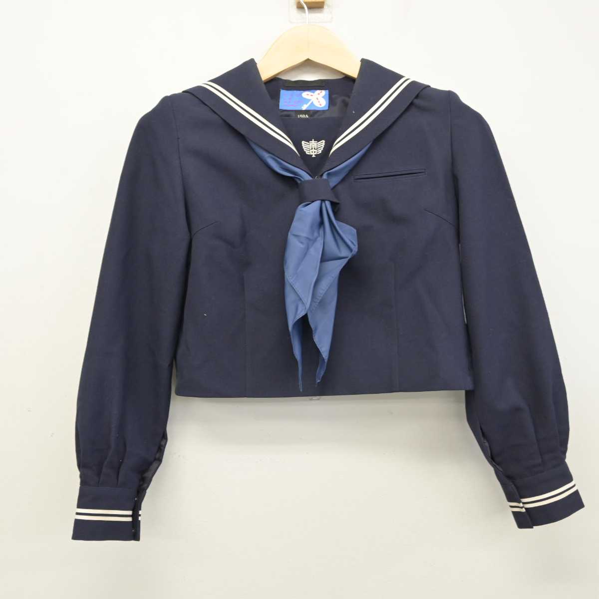 【中古】千葉県 小金南中学校 女子制服 3点 (セーラー服・ジャンパースカート) sf050675