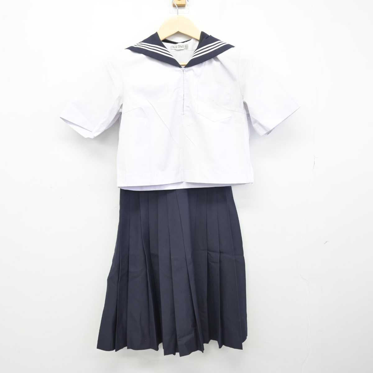 【中古】茨城県 水戸第三高等学校 女子制服 3点 (セーラー服・スカート) sf050677