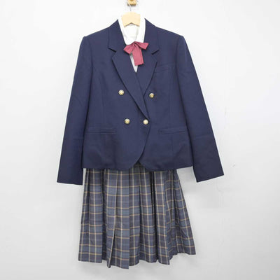 【中古】佐賀県 高志館高等学校 女子制服 5点 (ブレザー・ベスト・シャツ・スカート) sf050680