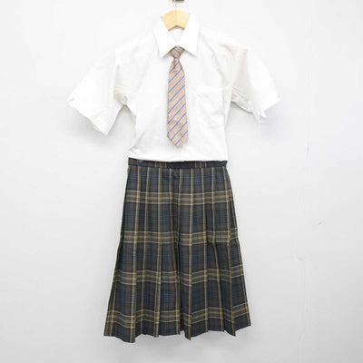 【中古】千葉県 松戸高等学校 女子制服 4点 (シャツ・シャツ・スカート) sf050684