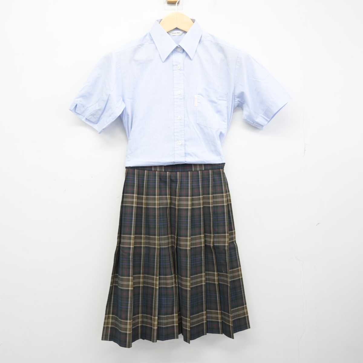 【中古】千葉県 松戸高等学校 女子制服 4点 (シャツ・シャツ・スカート) sf050684