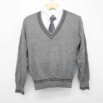 【中古】大阪府 旭高等学校 女子制服 3点 (ニット・シャツ) sf050686