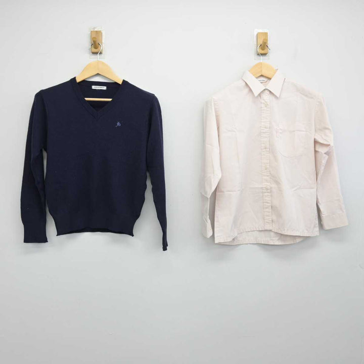 中古】千葉県 松戸高等学校 女子制服 2点 (ニット・シャツ 中古】千葉県 松戸高等学校 女子制服 2点 (ニット・シャツ