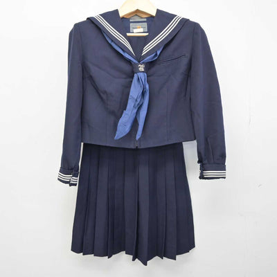 【中古】東京都 板橋区立向原中学校 女子制服 3点 (セーラー服・ジャンパースカート) sf050698