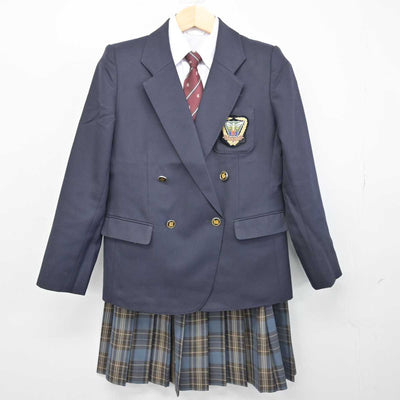 【中古】大阪府 岸和田市立産業高等学校 女子制服 5点 (ブレザー・シャツ・スカート) sf050704