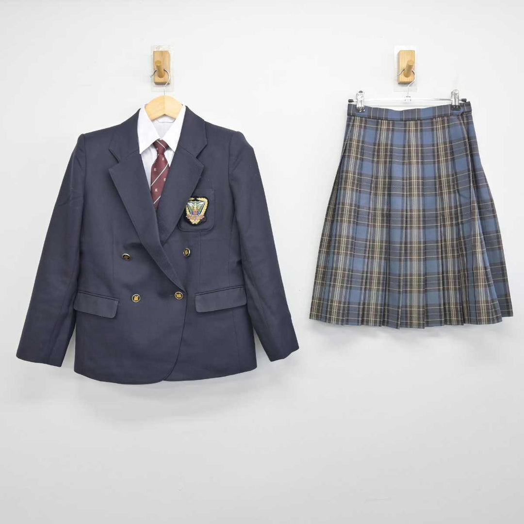 【中古】大阪府 岸和田市立産業高等学校 女子制服 5点 (ブレザー・シャツ・スカート) sf050704