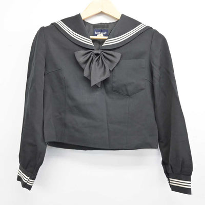 【中古】茨城県 下妻第二高等学校 女子制服 4点 (セーラー服・スカート) sf050708