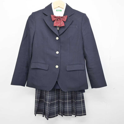 【中古】香川県 高松中央高等学校 女子制服 5点 (ブレザー・ニット・シャツ・スカート) sf050714