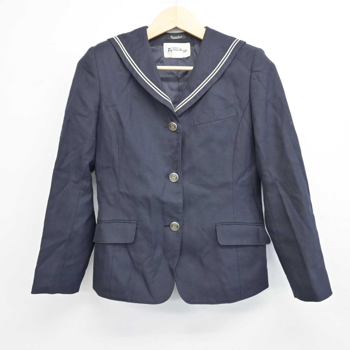 【中古】東京都 足立区立第七中学校 女子制服 2点 (セーラー服・スカート) sf050739