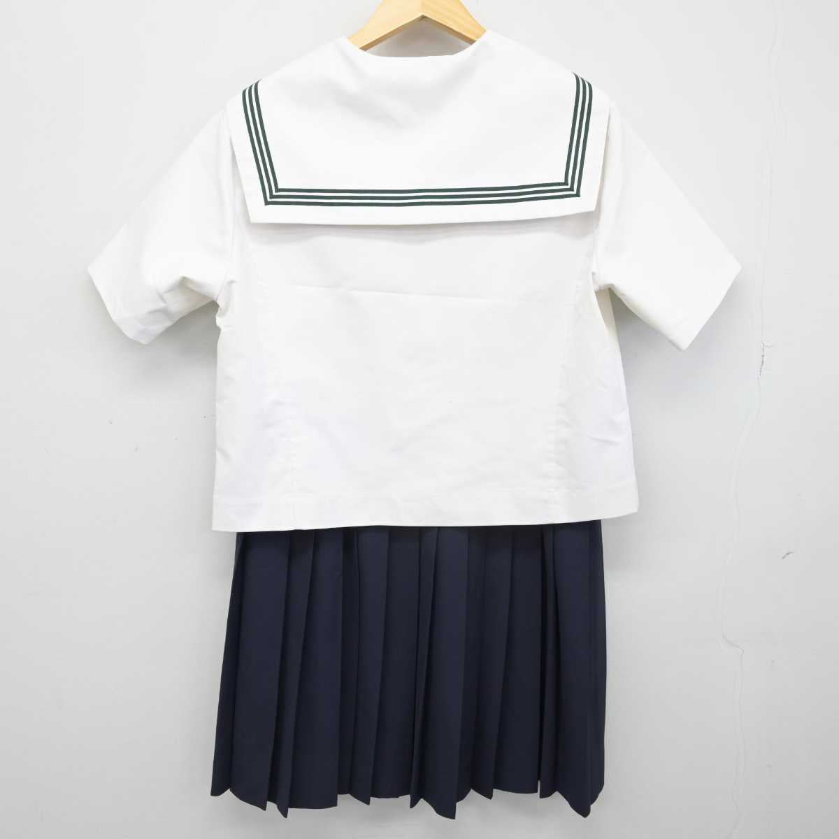 【中古】徳島県 徳島市城西中学校 女子制服 3点 (セーラー服・スカート) sf050743