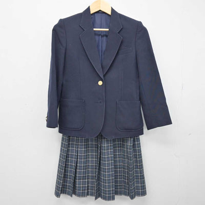 【中古】秋田県 秋田市立桜中学校 女子制服 3点 (ブレザー・スカート・スカート) sf050746