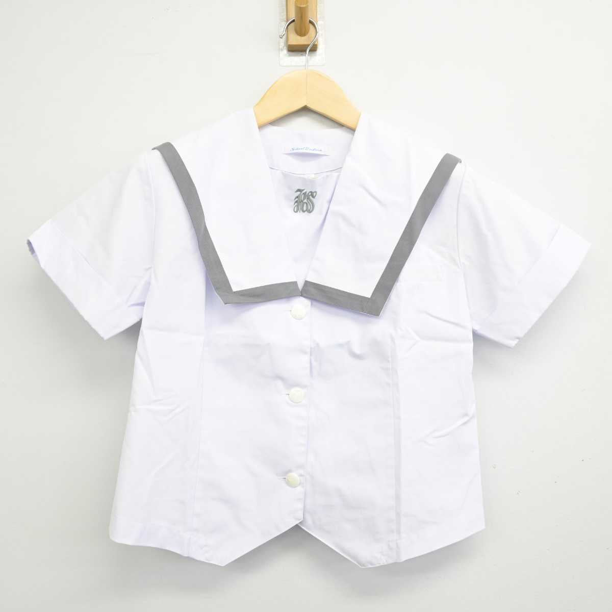 【中古】大阪府 岸和田市立産業高等学校 女子制服 2点 (セーラー服・スカート) sf050754