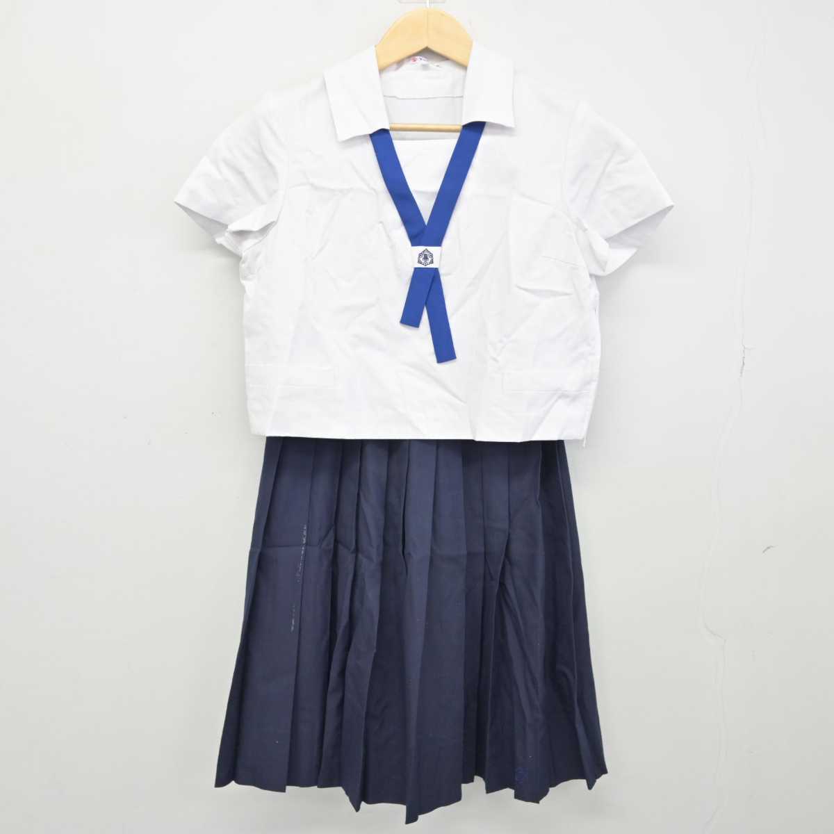 【中古】佐賀県 佐賀西高等学校 女子制服 5点 (シャツ・スカート) sf050765