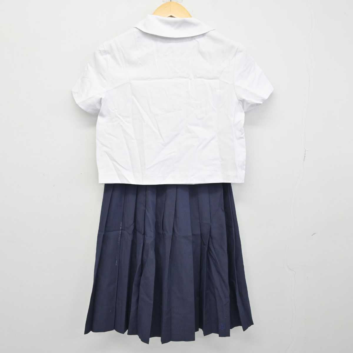 【中古】佐賀県 佐賀西高等学校 女子制服 5点 (シャツ・スカート) sf050765