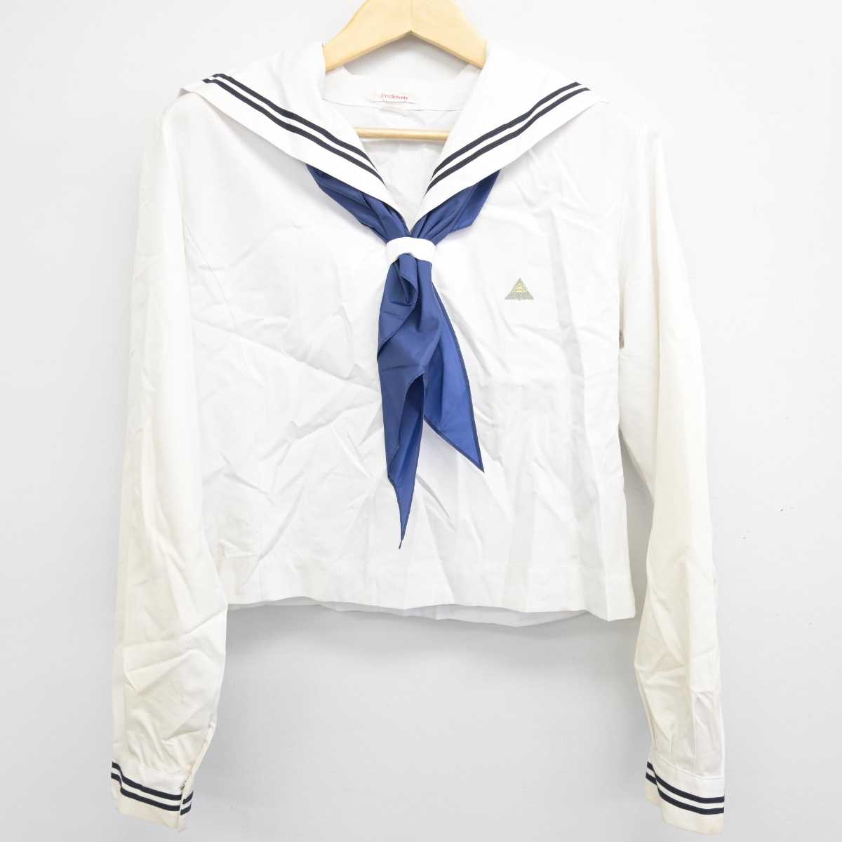 【中古】広島県 尾道東高等学校 女子制服 3点 (セーラー服・スカート) sf050768