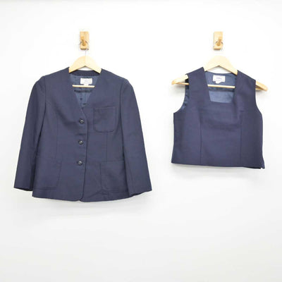 【中古】栃木県 日光市立東中学校 女子制服 3点 (ブレザー・ベスト・スカート) sf050779