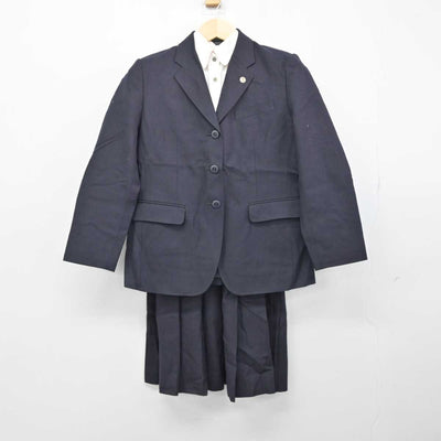 【中古】広島県 広島商業高等学校 女子制服 4点 (ブレザー・シャツ・スカート) sf050785