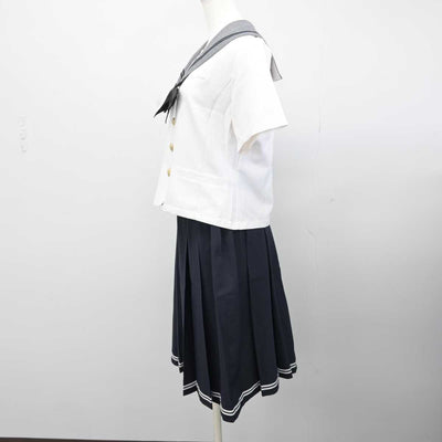 【中古】愛媛県 済美高等学校 女子制服 3点 (セーラー服・スカート) sf050789