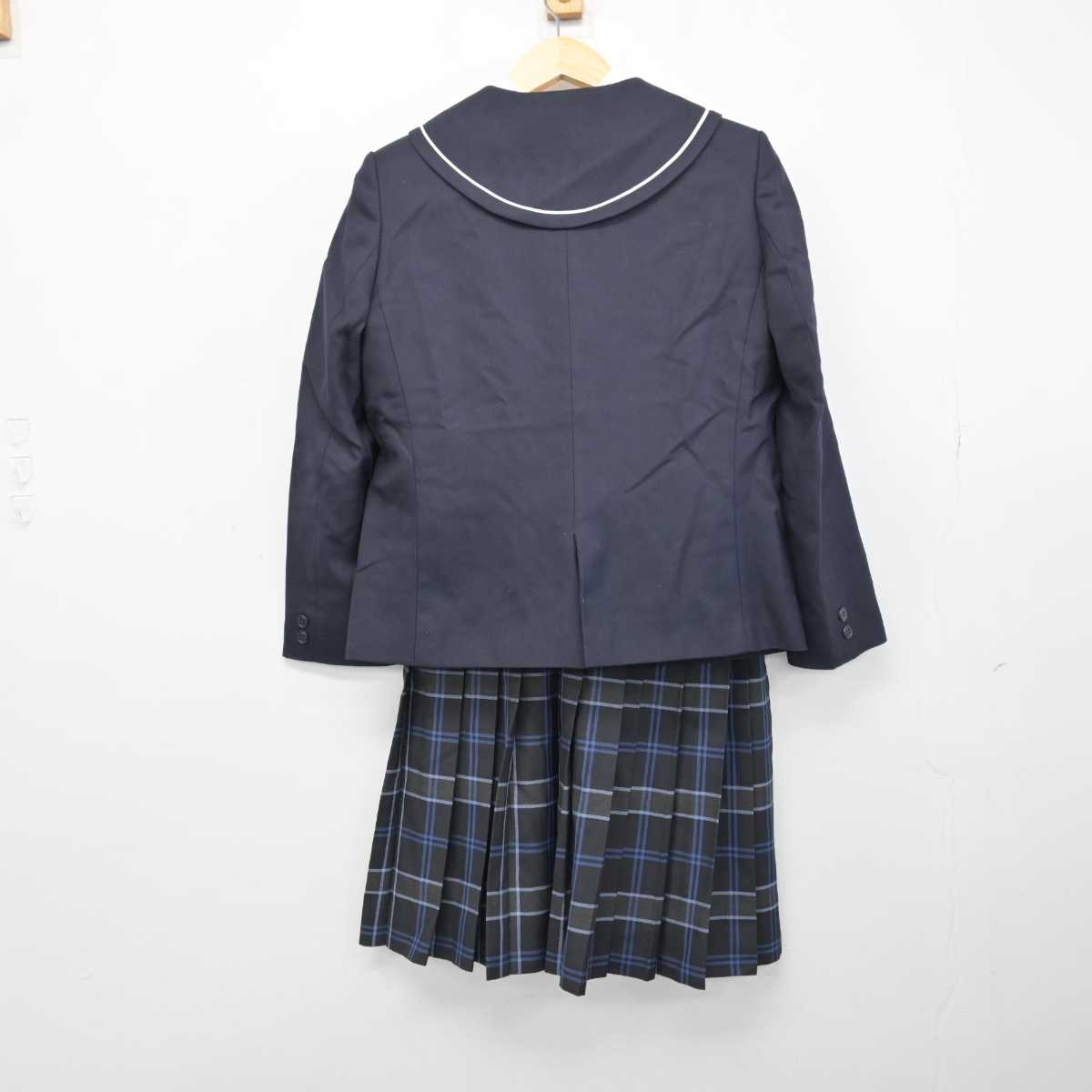 【中古】福岡県 宅峰中学校 女子制服 4点 (ブレザー・シャツ・スカート) sf050792