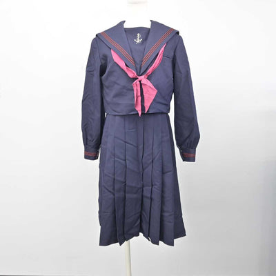 【中古】福岡県 福岡女学院高等学校 女子制服 3点 (セーラー服・ジャンパースカート) sf050795